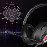 E3Plus Casque de jeu filaire ou sans fil Qualité sonore HI-FI pour PS4 /xbox avec commande vocale Son filaire et surround