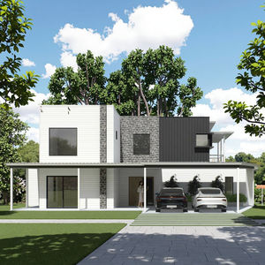 บ้านสำเร็จรูปโครงสร้างเหล็กเบา <span class=keywords><strong>ราคา</strong></span>ประหยัด ท็อปเพอร์ วิลล่า คาซ่า โรงแรม อพาร์ทเมนท์ 2 ชั้น 4 ห้องนอน วิลล่าหรูหราสำหรับขาย - Product Image 3