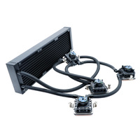 Refroidisseur d'eau pour processeur en aluminium de haute qualité 2510-4PIN, faible bruit, dissipateur thermique en cuivre, ventilateur efficace, CE$ROHS