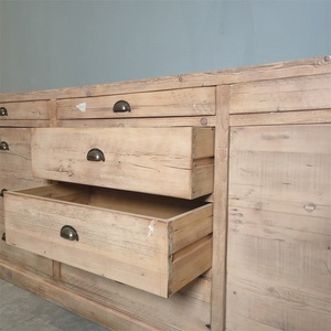 Armario <span class=keywords><strong>de</strong></span> madera <span class=keywords><strong>de</strong></span> reciclaje excelente, restauración antigua hecha a mano - Product Image 4