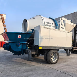 Machine de pompage de béton portable diesel et électrique et bétonnière - Product Image 2