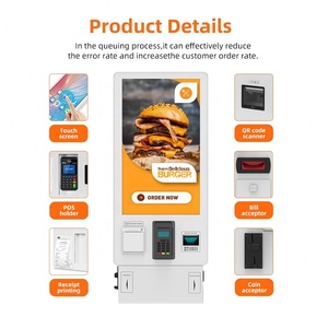 Thanh Toán kiosk tiền mặt chấp nhận màn hình tiền mặt ngoài trời tự siêu thị thuê 32 inch OEM SDK điện dung 10 điểm màn hình cảm ứng 2GB + 8GB - Product Image 4