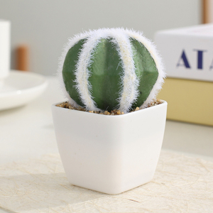 Maceta con Planta Artificial <span class=keywords><strong>de</strong></span> <span class=keywords><strong>Cactus</strong></span> Suculento Mini Realista Hecha a Mano Diseño Moderno para Navidad, Pascua y Año Nuevo Chino - Product Image 5