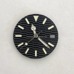 Cadran de haute qualité 28.5Mm pour Seik-o Nh35 mouvement Mod accessoires clou unique vert lumineux 12 heures Triangle - Product Image 2