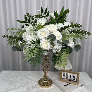 ลูกบอลดอกกุหลาบสีขาวสีเขียวประดับโต๊ะอุปกรณ์ประกอบฉากสำหรับงานแต่งงานปีใหม่อีสเตอร์ - Product Image 4