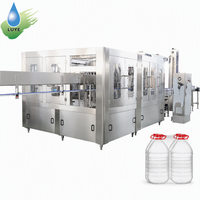 Ligne de production de remplissage automatique d'eau minérale en bouteille 3L 5L 7L 10L, machine de fabrication d'eau en bouteille