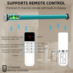 Motor Inteligente para Persianas Enrollables Tuya WiFi Zigbee Matter Thread, Controlador Automático para Persianas Tubulares, Tipo Zebra, Honeycomb, Día y Noche - Product Image 5