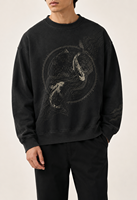 Felpa Streetwear Nera in Poliestere e Cotone Felpato, Personalizzabile con Ricamo, Fornitore OEM all'Ingrosso da Guangzhou
