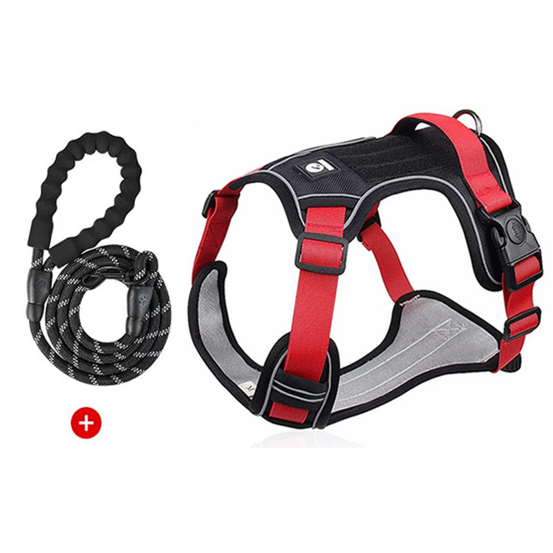 Red and black 1.5-meter reflective black rope