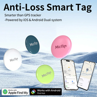 Mini traceur GPS intelligent sans fil ABS à double système de localisation pour portefeuille/bagages/animaux de compagnie compatible iOS/Android
