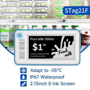 MinewTag STag21F Etiqueta Electrónica para Refrigerador de 2.13 Pulgadas, Bicolor, con Tinta Electrónica, Plástico ABS, Inalámbrica, para Congelador, con Indicación de Temperatura Baja - Product Image 3