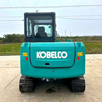 Excavator Mini Crawler Kobelco SK60 Bekas 6 Ton Asli Jepang, Mesin Penggali Hidrolik untuk Pekerjaan Konstruksi, Lanskap, dan Pembuatan Parit