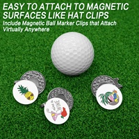 Meilleur prix d'usine, différents designs, marqueurs de balle originaux, accessoire de golf, logo personnalisé, marqueur de balle de golf en métal de haute qualité
