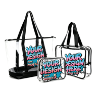 Individuell Bedruckte Transparente Taschensets mit Hawaiianischen Muscheldesigns in Klein/Mittel/Groß für Tägliche Reisebedürfnisse