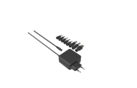 Chargeurs d'ordinateur portable THEONE OEM/ODM 65W Noir Blanc, Câble de chargeur d'ordinateur portable avec prise UK/US/AU/EU, Solution GaN pour le bureau