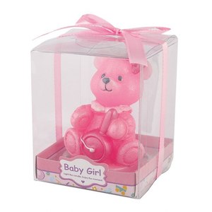 Vela Decorativa Teddy Rosa H75 MM - Product Image 2