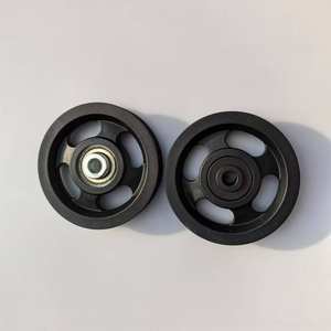 磨床工业飞轮黑色塑料尼龙轮滑轮90毫米100毫米滑轮滚轮 - Product Image 2
