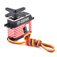 Servo sin Escobillas de Alto Torque de 21 kg, ZY-2107HV, 8.4 V HV, Engranaje Digital de Acero Inoxidable para Coche, Avión, Barco, Robot RC de Escala 1/8 y 1/10