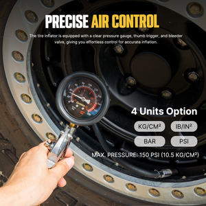 <span class=keywords><strong>Compresseur</strong></span> d'air <span class=keywords><strong>12V</strong></span> robuste BUNKER INDUST, gonfleur de pneus portable 150 PSI à débit rapide pour 4x4, camion, SUV, tout-terrain, camping - Product Image 4
