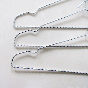 Simple Silver Commercial Clothing Store Shirt Display Chrome Plated Steel Wire Metal Clothes <b>Hanger</b> - Product Image 4
