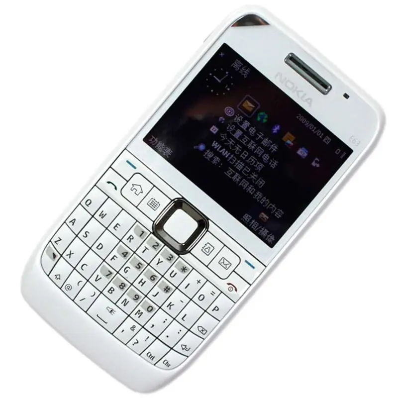 Telefone celular noki e63 3g/gsm, com barra clássica, com discagem, para estudantes, celular para idosos