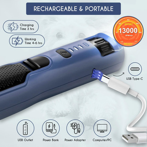 Tagliacapelli Elettrico Silenzioso per Unghie di Cani a 7 Velocità, 800mAh, per <span class=keywords><strong>la</strong></span> Toelettatura delle Zampe degli Animali Domestici - Novità 2025 - Product Image 5