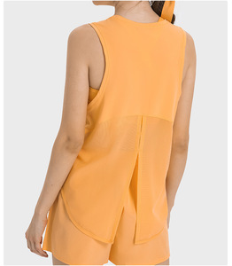 Séchage rapide 22 multi-couleurs ODM sans manches lâche Yoga Gym débardeur Blouse respirant entraînement Fitness vêtements de sport vêtements pour femmes - Product Image 4