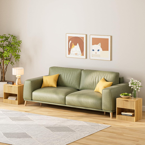 Table de <span class=keywords><strong>chevet</strong></span> moderne en chêne avec tiroir et étagère ouverte, petite table de <span class=keywords><strong>chevet</strong></span> design <span class=keywords><strong>cube</strong></span>, table d'appoint fine pour chambre à coucher et salon - Product Image 5