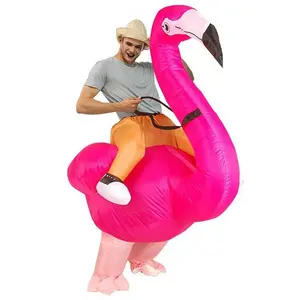Fantasia inflável vermelha da flamingo na propaganda