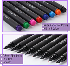 ชุดปากกามาร์คเกอร์ 8 สี ปลายหัวสักหลาด แบบกำหนดเองสำหรับเด็ก ระบายสีกราฟฟิตี ชนิดน้ำ ขนาดหัว 0.7 มม. สำหรับงานศิลปะและการวาดภาพ - Product Image 2