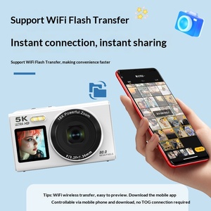 Appareil photo numérique CMOS HD, compact et portable, idéal pour les étudiants, les fêtes, avec écran double et vidéo 5K - Product Image 4