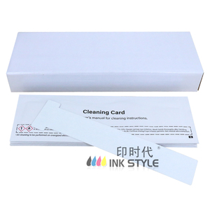 ACL004 10 cartes de nettoyage en T pré-saturées compatibles avec les rubans d'imprimante <span class=keywords><strong>Evolis</strong></span> Primacy Zenius <span class=keywords><strong>Elypso</strong></span> Badgy100 Badgy200 ID - Product Image 2
