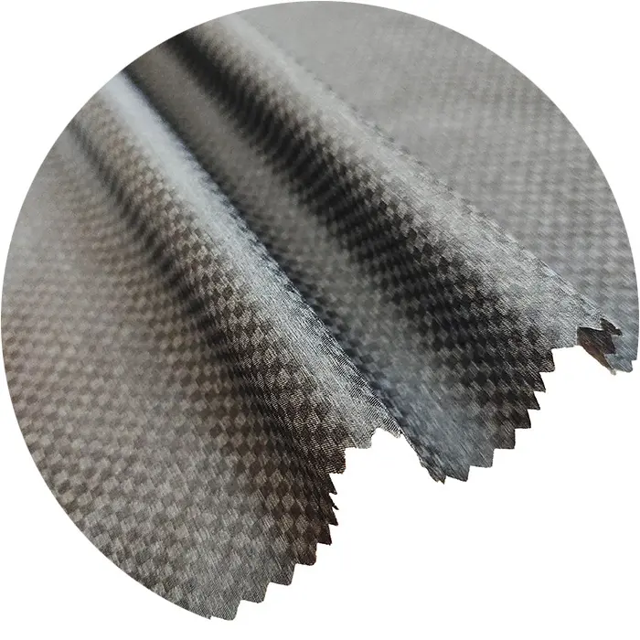 Tessuto ultrasottile Melange percalle tessuto a quadri misto Nylon poliestere utilizzato per giacca invernale da uomo