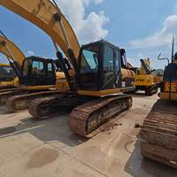 Excavatrice sur chenilles Caterpillar CAT 324D d'occasion, 24 tonnes, moteur d'origine, sans défaut, sans fuite d'huile, en stock, à vendre