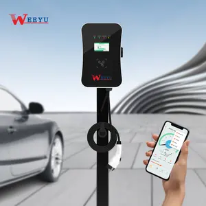 Level 2 AC EV Charger Cable Management System Cord Retractor Pedestal Wall Mount Spring Reel Balancer EV Charger Cable Retractor