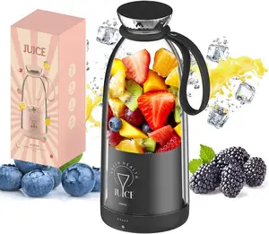 6 lưỡi Smoothie các nhà sản xuất di động máy xay sinh tố có thể sạc lại bé thực phẩm Máy ép trái cây 500ml Máy xay sinh tố