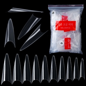 Puntas de Uñas Acrílicas Transparentes, Color Natural, Extensión de Uñas Francesas, Material ABS, Proveedor de Acrílico - Product Image 1