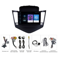 Radio de Auto con Reproductor de DVD de 9 Pulgadas, 2 Din, 4 Núcleos, GPS, Amplificador, Carplay, Android Auto, para Chevrolet Cruze 13-15
