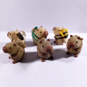 Moule en silicone pour bougies en forme d'animaux, 3 styles créatifs, moule en silicone Capybara pour bougies, décoration d'intérieur, moule pour bougies parfumées - Product Image 1