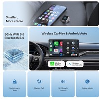 Nouvel adaptateur CarPlay finition miroir métallique, combinant CarPlay et RoIP Auto 2-en-1.