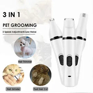 Amoladora de uñas recargable por Usb para mascotas, recortadora para patas suaves de perros y gatos y otras mascotas pequeñas y medianas, mejorada