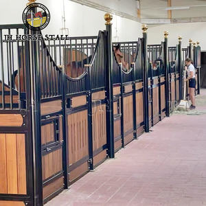 Hete Verkoop In Australië Vrij Goede Kwaliteit Zwaar Gepoedercoat Hoge Weerstand Permanente Paardenstal Paardenstalling Front - Product Image 1
