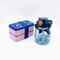 Conteneur de stockage des aliments pour enfants, boîte à lunch en plastique, réutilisable pour enfants, double couche, compartiment cercueil boîte à bento
