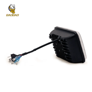 5 Inch Star Plastic Red Blue Polic Light para Harley Davidson Branco Amarelo Dual Color Motorcycle Front Light Acessórios do carro - Product Image 2