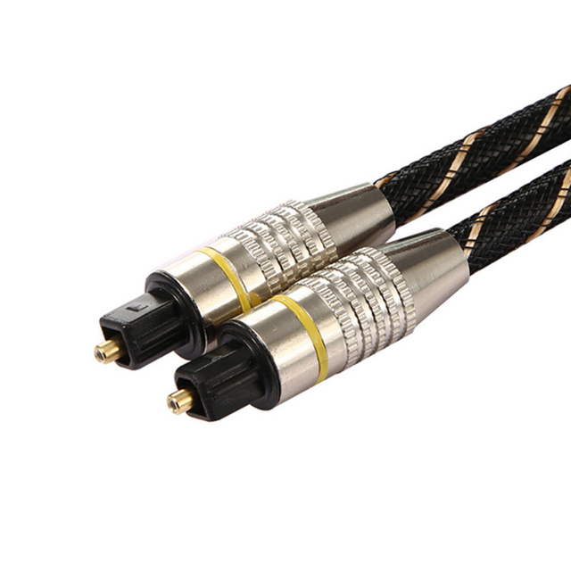 1m 1.5m 2m 3m 5m Gold Plug Digital Fiber Toslink Optical Audio Cable for for TV Player