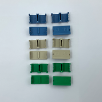 Conector Simplex a Duplex SC Azul Verde Gris, Clip Duplex para Conector SC/APC Monomodo, con 1000 Unidades por Paquete