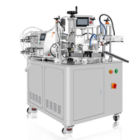 Machine de remplissage et de scellage semi-automatique électrique haute précision pour tubes à jet secondaire, pour 5 tubes en rangée, pour boissons et huiles