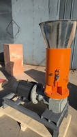 Machine à granulés multifonctionnelle à matrice plate avec moteur 380V, capacité 80-100kg/h, pour la fabrication de granulés de sciure et de coques de riz
