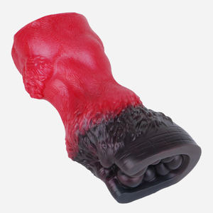 Masturbador de mano masculino de silicona en forma de pezuña de burro G6268 con texturas internas para una Sensación mejorada - Product Image 3