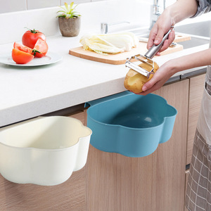 Kitchen Trash Can With Lid <b>Wall</b> <b>Mounted</b> For Cabinet Door Indoor Use Creative <b>Storage</b> Wastebasket - Product Image 3